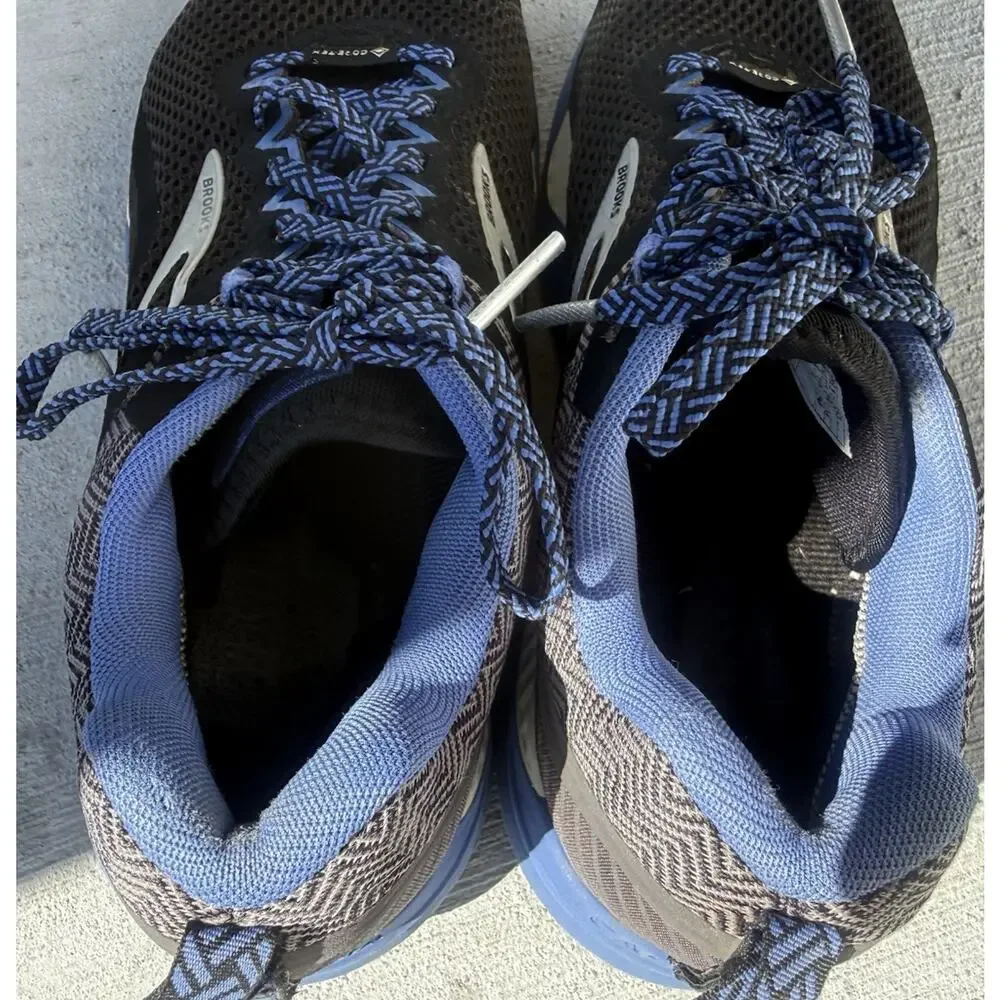 Brooks Cascadia 14 GTX Black Blue Gore-Tex Trail Running Shoes Women’s 7
